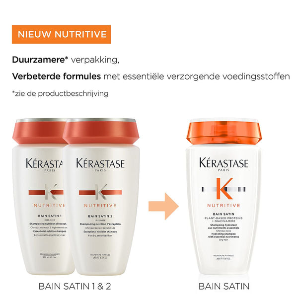 Kerastase Bain Satin  - Voedende shampoo voor normaal tot droog haar (vervanger Satin1)